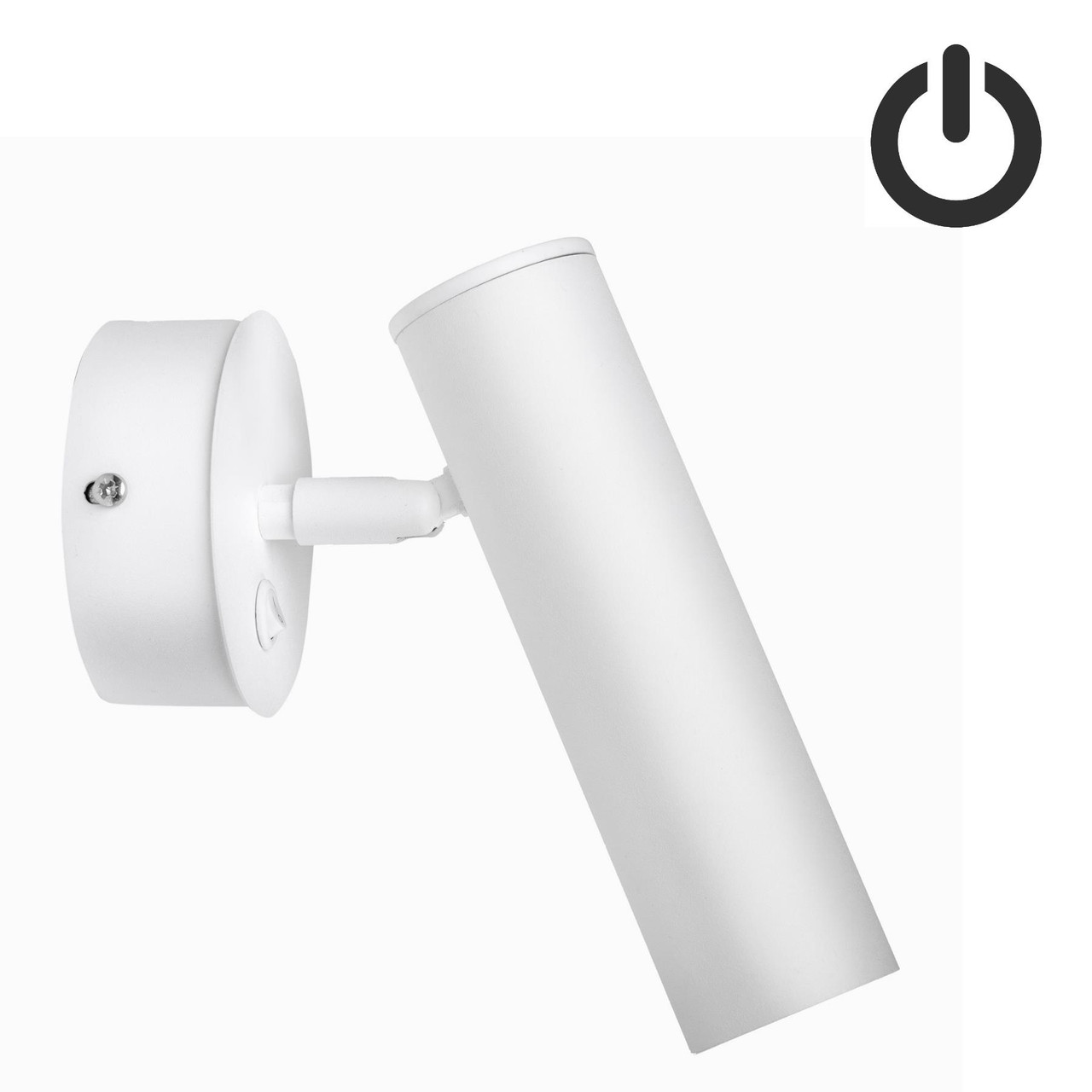 Бра з вимикачем Pelikan W180-BT White