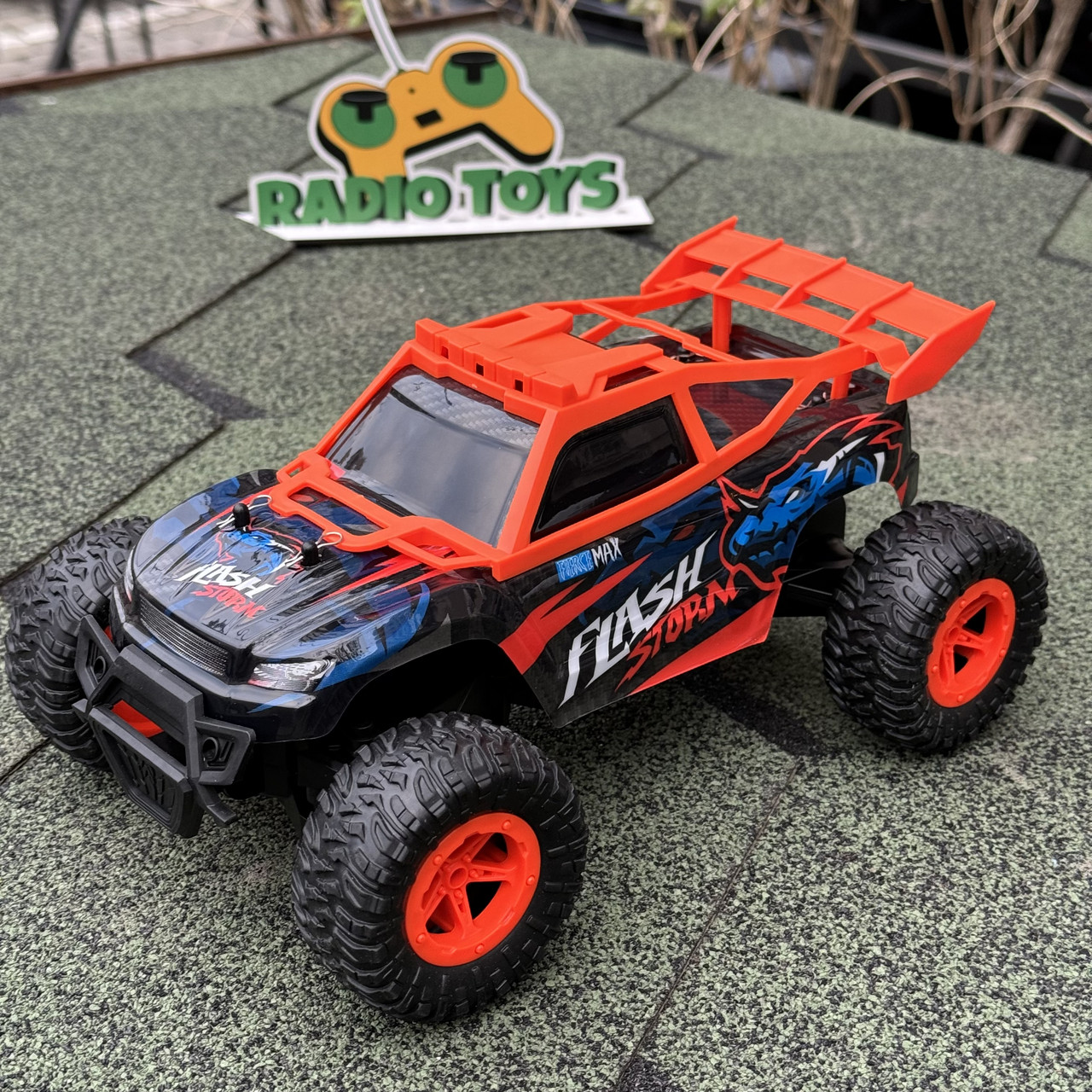 Монстр трак на радіоуправлінні DISRAPTOR-FLASH Orange | Машинки на пульті управління | Джип на радіокеруванні, фото 1