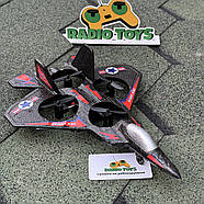 Літак на радіоуправлінні F-22 Raptor Червоний | Літаки на пульті управління | Іграшки на радіокеруванні, фото 7