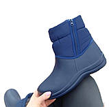 Жіночі сині чоботи піна хутро ПВХ ЕВА розмір 37 38 41, фото 3