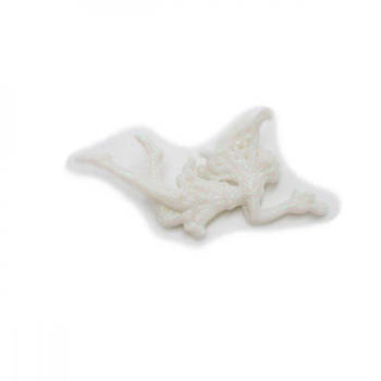 Іграшка ялинкова пластик Фея біла блиск 14 см 626527 G-Rich