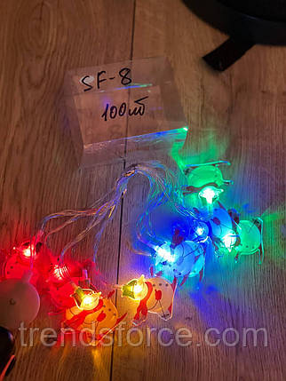 Гірлянда музична Сніговик Usb 10LED — 2,5 м теплий і мікс 1020 209309, фото 1