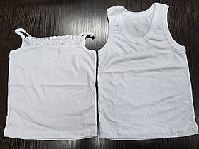 Майка підліткова, біла. р98,104,110,116