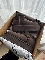 Женские ботинки UGG Ultra Mini Platform Brown жіночі зимові угги