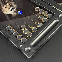 Нарди скляні з УФ-друком ЛЕВА подарункові 60х30см, фото 9