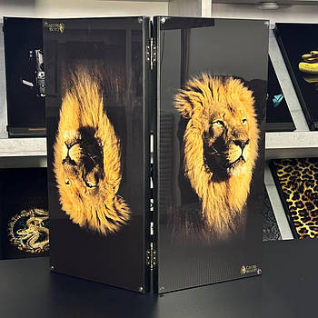 Нарди скляні з УФ-друком ЛЕВА подарункові 60х30см