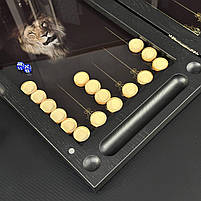 Нарди скляні з УФ-друком ЛЕВА подарункові 60х30см, фото 8