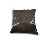 Комплект декоративних подушок Firanka Hand Made з бантом 40х40см 2шт 40х26см 1шт Шоколадні (п_0469), фото 4