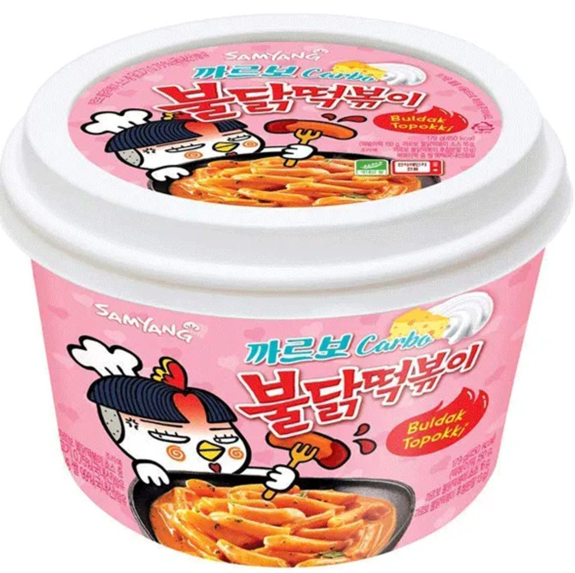 Токпоки Samyang Hot Chicken Flavor Buldak Topokki Carbo Tteokbokki In Cup 179 г