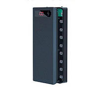 Корпус Power Bank на 8 акумуляторів 18650 з дисплеєм, black