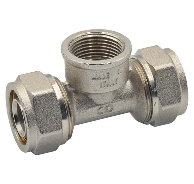 Трійник Pexal Bonomi різьбовий 16×1/2"×16 внутрішня різьба