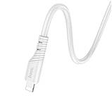 Кабель HOCO X97 Crystal color silicone charging data cable iP white, фото 5