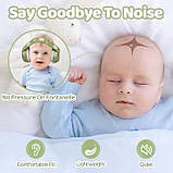 Дитячі протишумні навушники Baby Earmuffs навушники для дітей до 36 місяців, колір: Зелений, фото 6