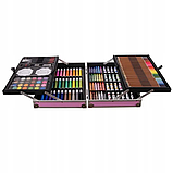 Набір для малювання Maaleo 22768 (145 предметів, валіза, єдиноріг, Польща), фото 3