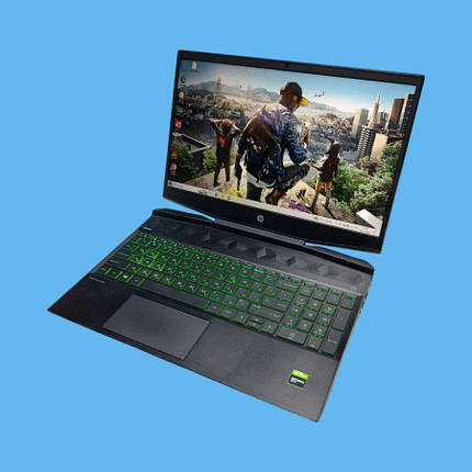 Б/в Ігровий ноутбук Б-клас HP Pavilion Gaming 15-dk0056wm 15.6" 1920x1080| i5-9300H| 16GB RAM| 480GB SSD| GTX 1650 4GB, фото 1