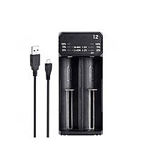 Зарядний пристрій ESSAGER Battery Charger with LED Indicator For 2 LED Black