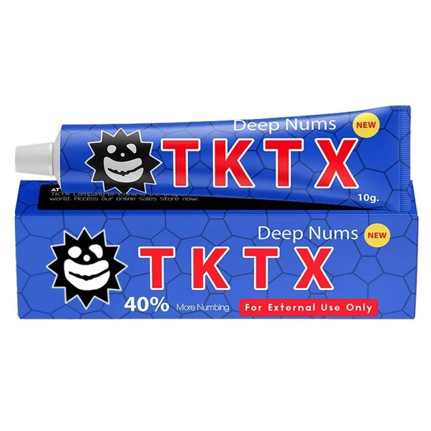Крем анестетик для тату TKTX 40% Синій, 10 г