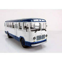Модель Автобус ЛіАЗ 158 1956 білий із синім | ClassicBus