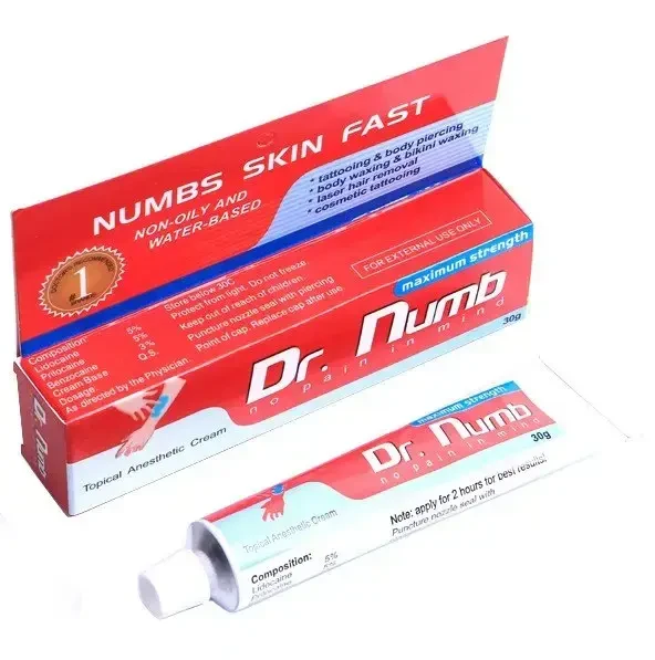 Анестетик крем Dr.Numb (Epinephrine) Блакитний, 30 г