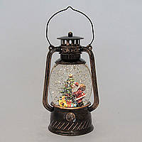 Ліхтар Новорічний LED музичний 21см 13340 на батарейках та USB