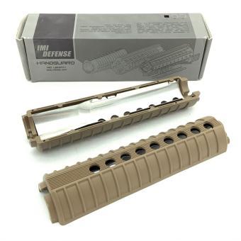 Полимерное цевье для AR карабина двойным радиатором IMI M4 Double heat shield Polymer handguard ZPG01 Тан (Tan), фото 1