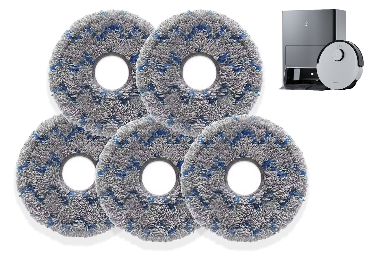 Мікрофіброві диски 5 шт для Ecovacs Deebot X1/T10 OMNI/TURBO