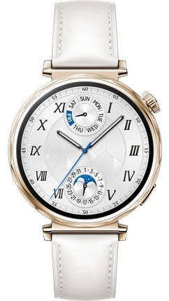 Smart Watch Huawei GT 5 41mm (JNA-B19) White (Leather Strap) UA, фото 1