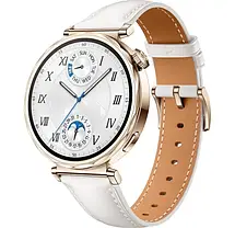Smart Watch Huawei GT 5 41mm (JNA-B19) White (Leather Strap) UA, фото 4