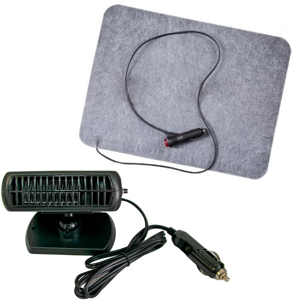 Обогреватель Auto Heater Fan 200 Вт і коврик з подогревом для автомобіля для комфортного тепла в салоні