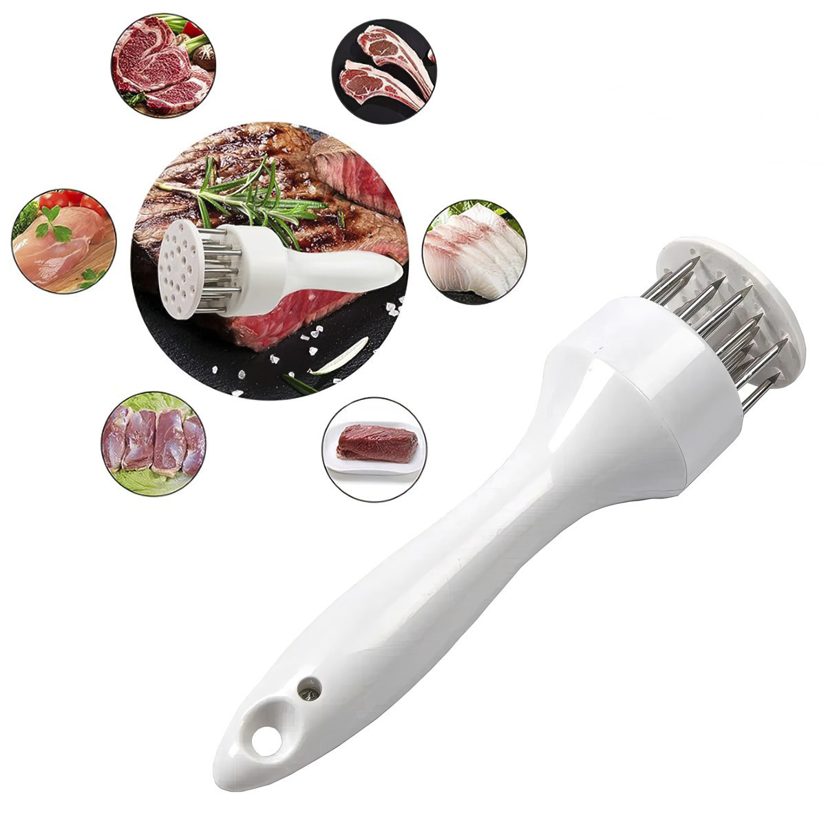 Відбивач для м'яса Meat Tenderizer розм'якшувач для м'яса — молоток для м'яса тендерайзер (ST), фото 1