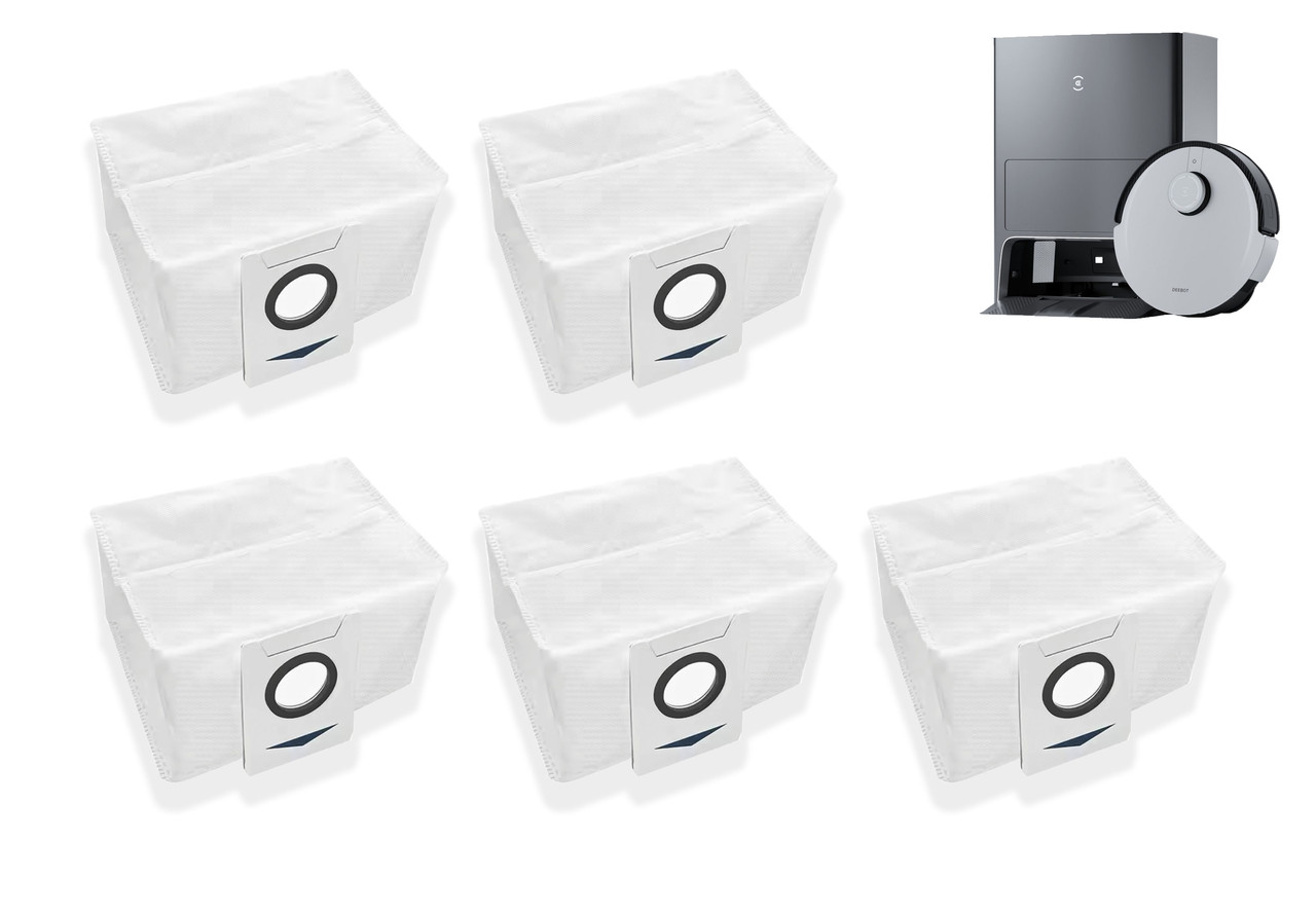 Мішки 5 шт для роботів-пилососів Ecovacs Deebot X1/T10 OMNI/TURBO