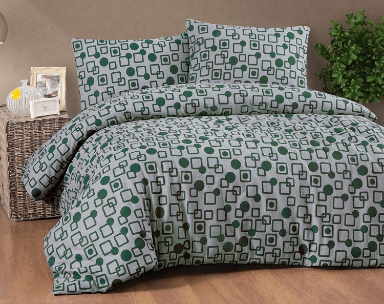 41882 полуторна фланелева постіль. Cotton collection Туреччина