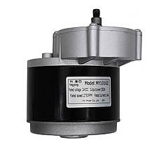 Електричний колекторний двигун MY1016Z 24V 350W з редуктором, без ніжок, короткий вал, фото 2