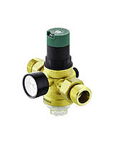 Редуктор тиску з фільтром тонкого очищення та манометром "Koer" 1/2" KR.1243 з пластиковою колбою