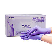 Рукавички нітрилові неопудрені розмір М, медичні (100 шт/50 пар)