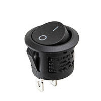 Перемикач on-off 12V круглий 2pin 22*22*16 мм 6 A 250 V 10 125/250V