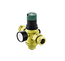 Редуктор тиску з фільтром тонкого очищення та манометром "Koer" 1/2" KR.1241 з латунною колбою