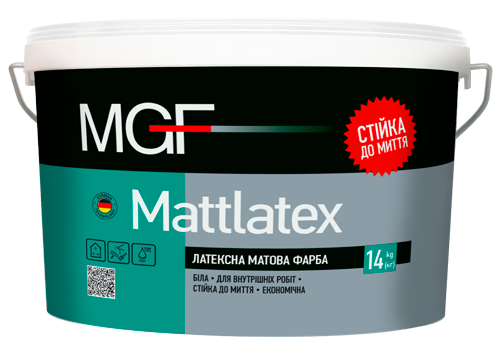 Фарба інтер'єрна MGF Mattlatex M100, 14кг, фото 1