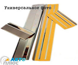 Накладки на пороги Renault Megane 4 2016- (Premium)