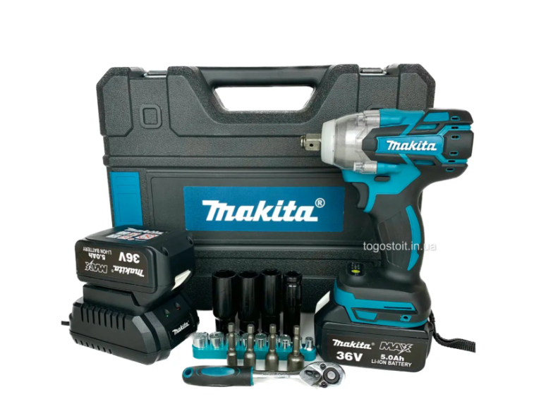 Професійний якісний акумуляторний гайковерт Makita DTW301 36V 5AH Гайковерт з набором інструментів