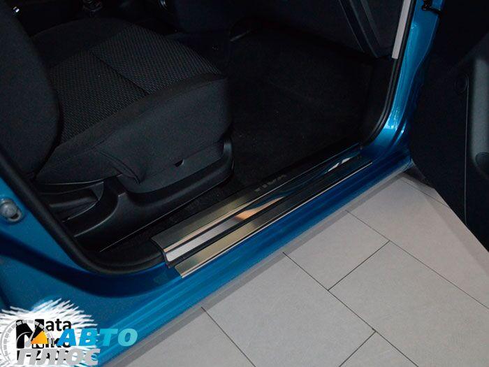 Накладки на пороги Zaz Vida 2011- (Premium), фото 1