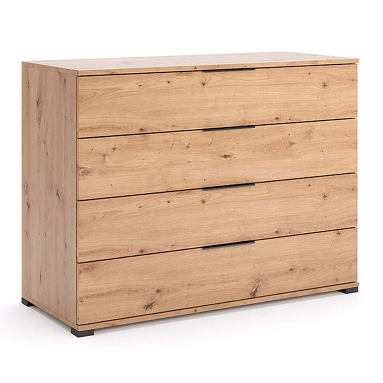 Сучасний стильний комод на 4 шухляди 110 см для білизни речей у спальню кімнату дуб артизан ДСП Тедді Миро-Марк