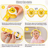 Дитячі протишумні навушники Baby Earmuffs навушники для дітей до 36 місяців, колір: Жовтий, фото 5