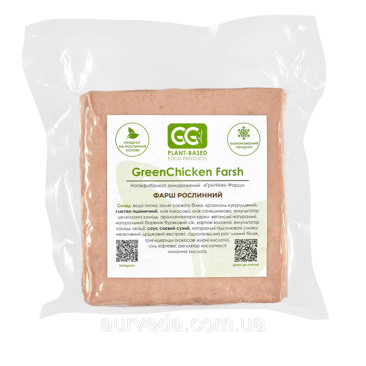 Фарш на рослинній основі GreenFish Farsh, 350 г