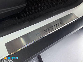 Накладки на пороги Renault Duster 2018- (Premium)