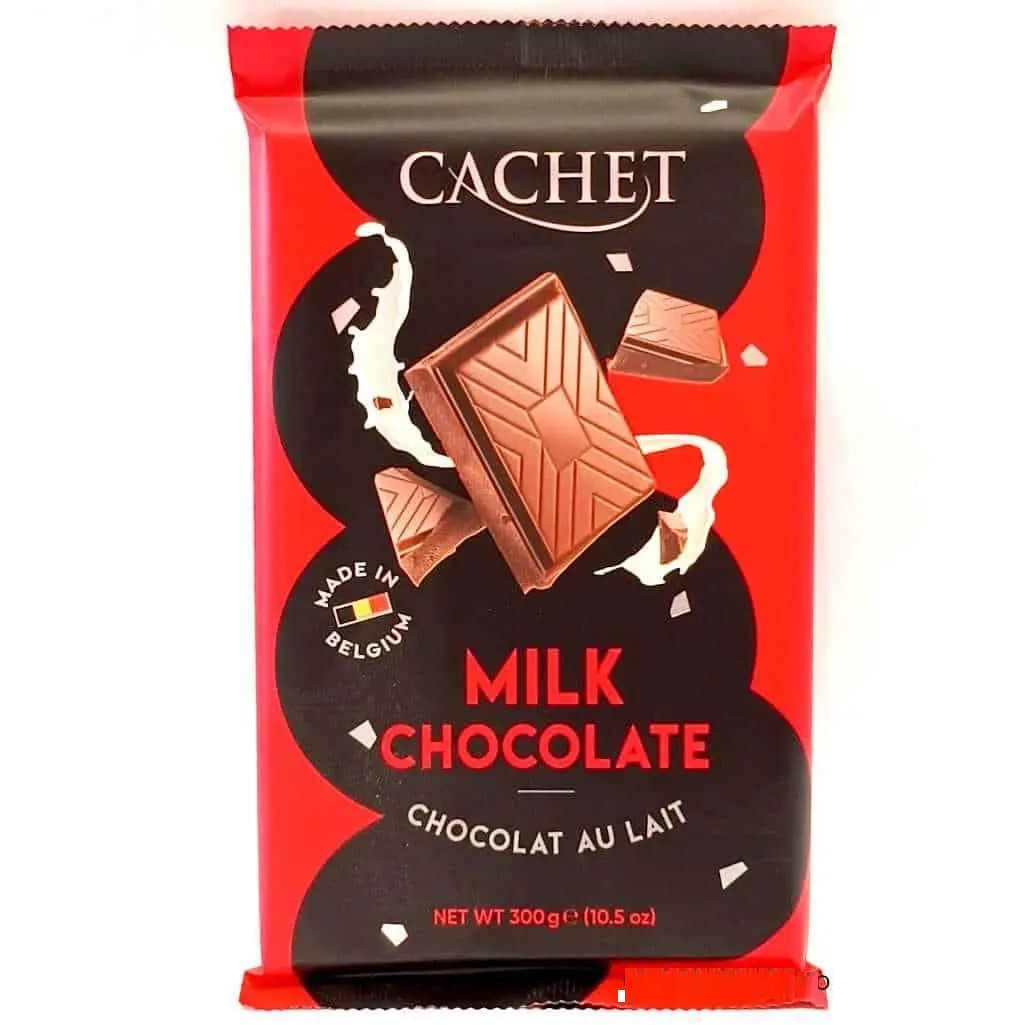 Шоколад молочний Cachet (Кашет) 32 % какао 300 г Бельгія (опт 5 шт), фото 1