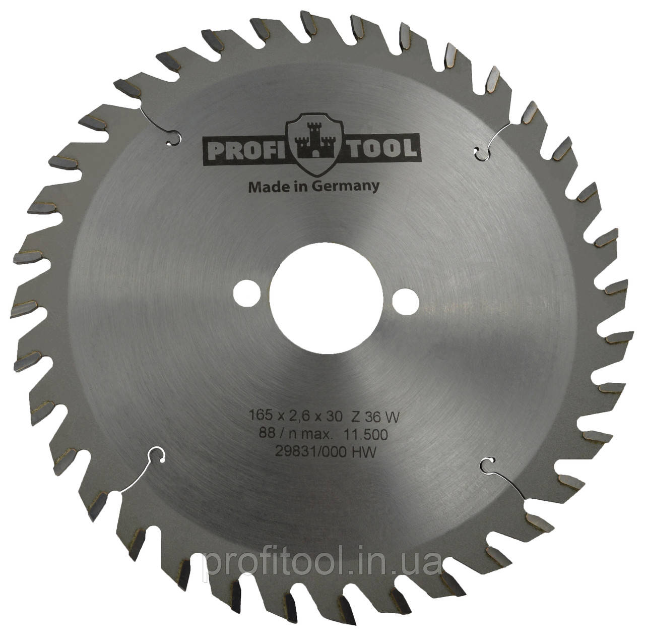 Диск пиляльний PROFITOOL - 165х2,6х1,6х30 мм Z=36, W (ATB) (2116502), фото 1
