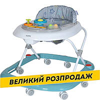 Ходунки детские (звук, свет, руль) EL CAMINO Happy ME 1049 ME 1049 Sky Blue Голубые