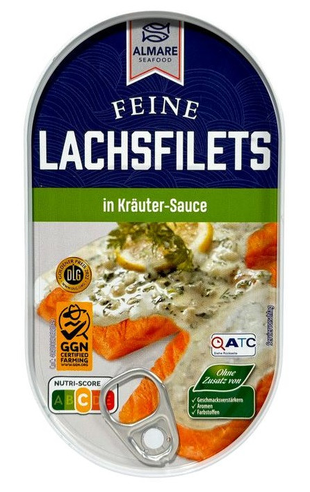 Лосось Філе в гірчично-медовому соусі з кропом Almare Feine Lachsfilets Senf Honing Dill Sauce 200 г Німеччина, фото 1