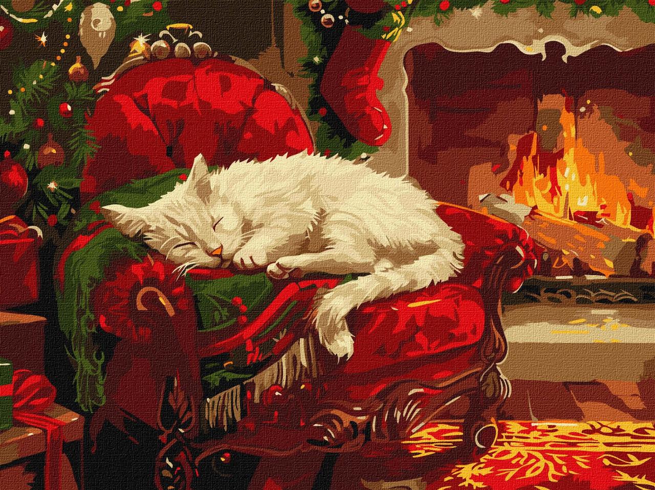 Картина за номерами 30х40 см. Святковий затишок. Ідейка КНО6662